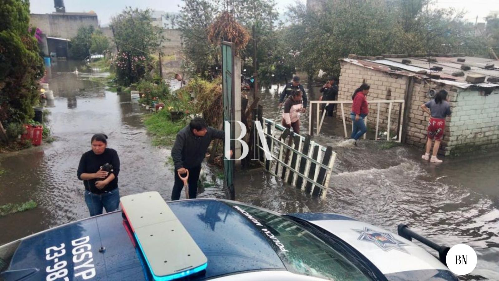 Encharcamientos e inundaciones en  norte de Toluca, el saldo de las lluvias