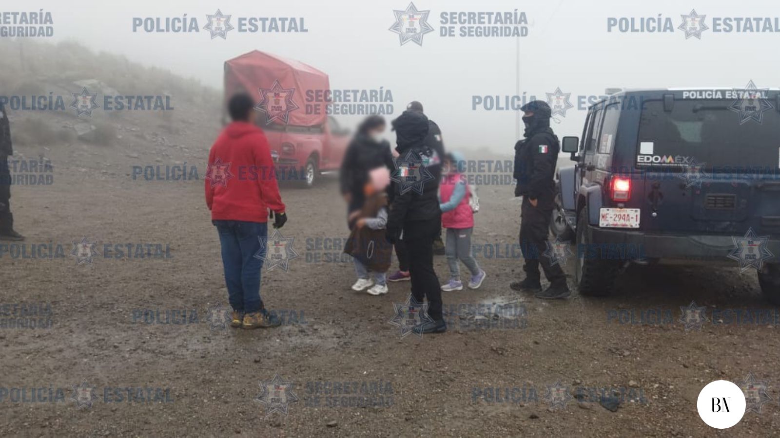 Rescatan a cuatro personas  extraviadas en el Nevado de Toluca