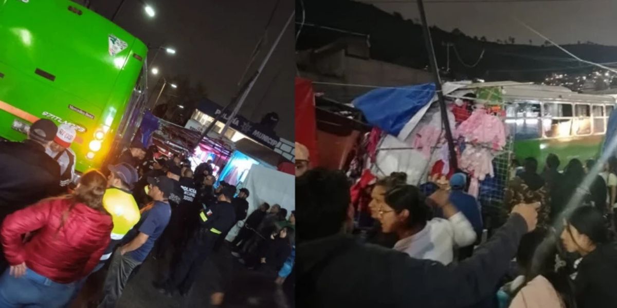 Camión se estrella contra bazar navideño en Tlalnepantla; se reportan varios heridos