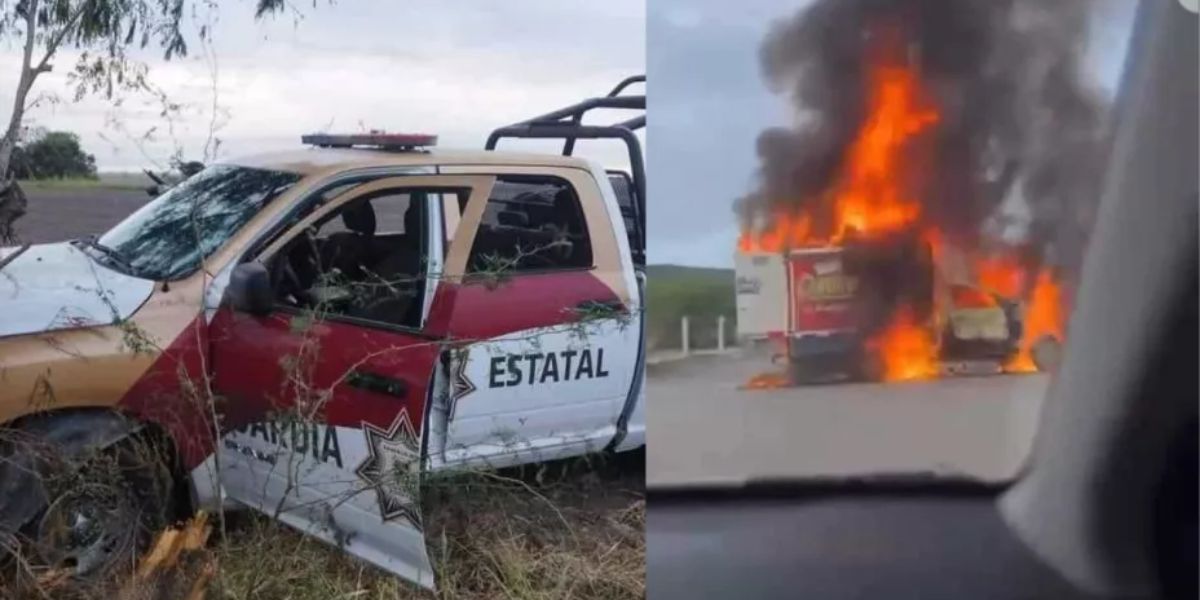 ¡Enfrentamientos entre civiles armados y Guardia Estatal! Reportan bloqueos y robo de patrullas en carretera de Tamaulipas